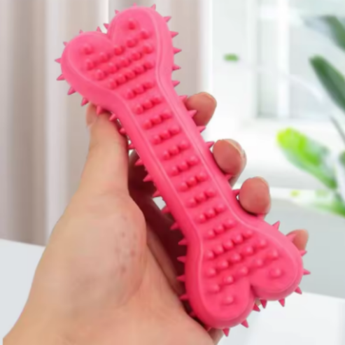 Jouet à Mâcher en Caoutchouc Souple - Forme Sophia - Résistant aux Morsures - Meulage des Dents - Jouet d'Entraînement pour Petits Chiens