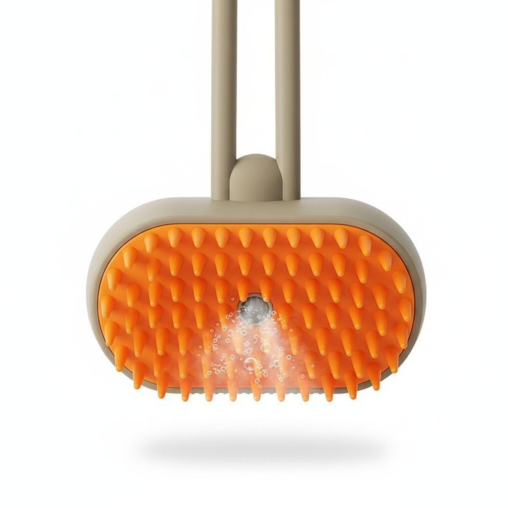 Brosse vapeur multifonction pour chiens et chats – 3 en 1